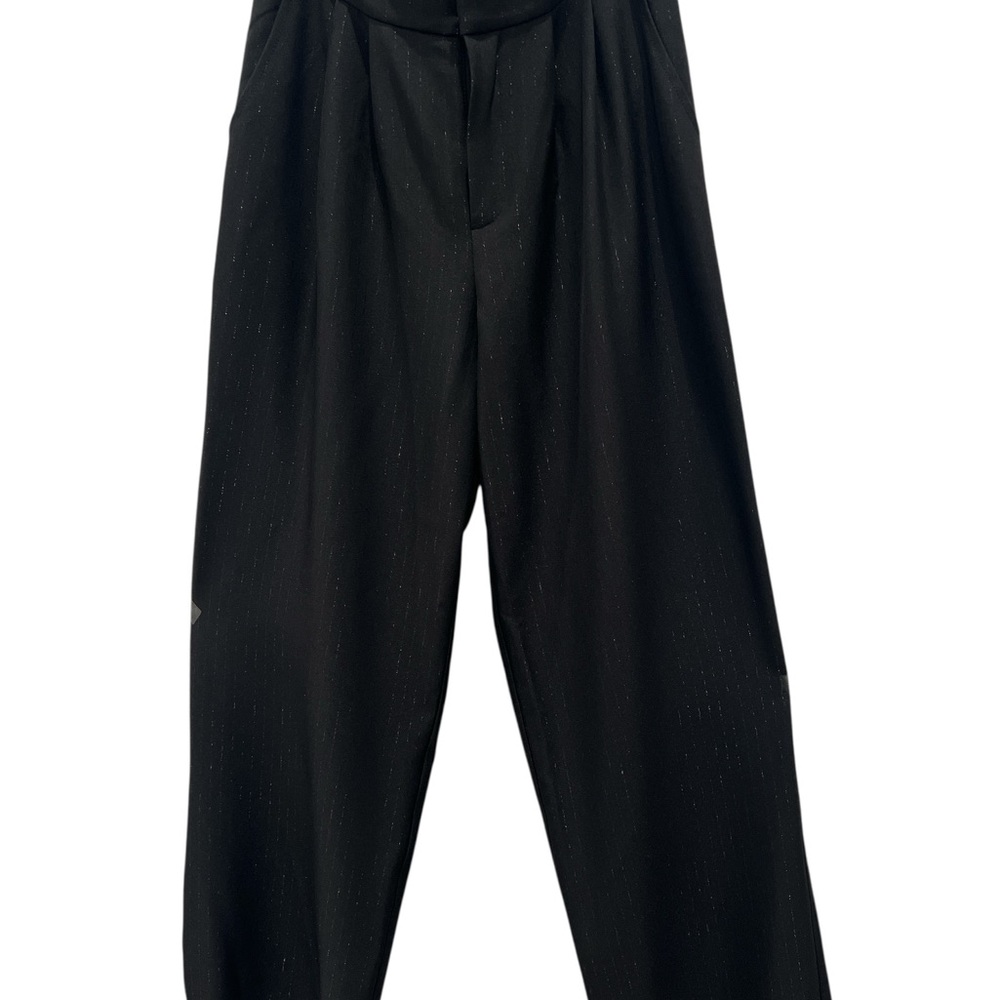 7 For All Mankind Women’s Black Dress Pants Size S High Rise Pleated Office - Picture 2 of 10
